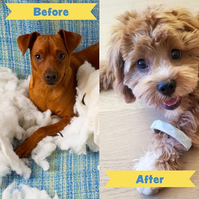 Puppy Teething Rings, Bracelet Food Grade Silicone Chew Toys for Small Dogs and Medium Dog, Puppy Nipping Solution Toys, Chew Toys for Puppies 0-6 Months - Sea Glass