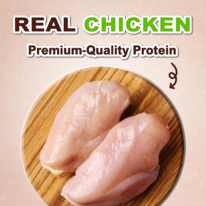 A Freschi srl Soft Chicken Dog Treats, All Natural, High-Protein, Healthy & Easily Digestible, Grain-Free Puppy Chews, Human Grade Training & Rewards Dog Snacks, Chicken Sticks, 16 oz Pack