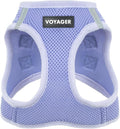 Best Pet Supplies - All Weather Mesh/Plush, Reflective, No Pull Harness for Small, Medium Dogs, Cats - Secure with Hook & Loop Fastener, Buckle, Double D-Rings - Lavender, XS
