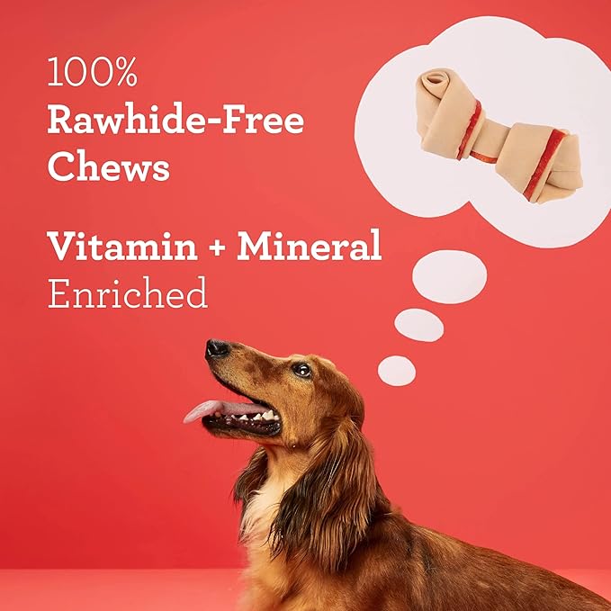 DreamBone Mini Chews, Made with Real Chicken and Vegetables, Rawhide Free Dog Chews, 8 Count