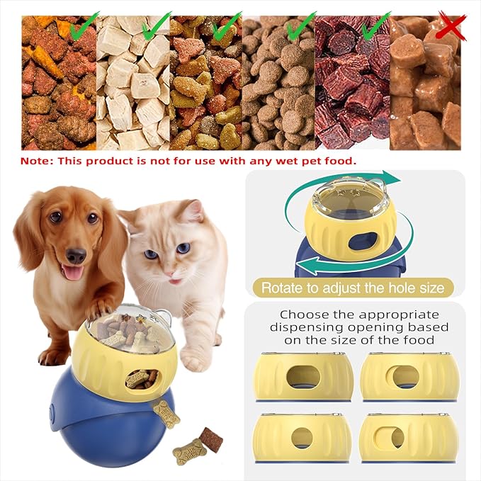 AIERSA Interactive Puzzle Toys Cats, Cats Enrichment Toys to Keep Them Busy, Cat Treat Dispensing Toy for Mental Stimulation, Extra Slow Feeder for Small Medium Cat
