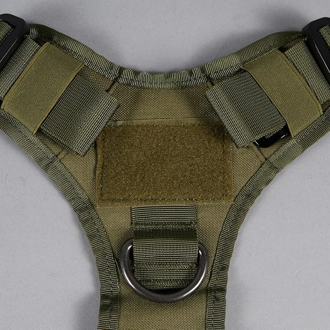 Tactical Dog Vest Harness (OD Green, Medium)