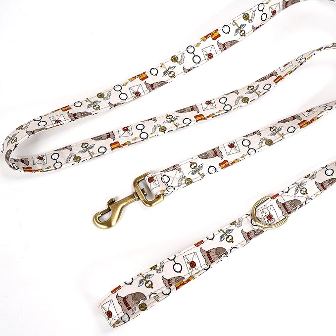 Organic Cotton Dog Leash for Small,Medium and Large Breed,Brass Hardware Pet Leash for Walking,Running and Training 6FT