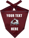 Pets First NHL Colorado Avalanche Personalized Tie Around Bandana for Dogs & Cats, Size Large/X-Large. Custom Dog Bandana Scarf Bib for Pet Cat Dog. The Ultimate Game-Day & Party Customizable Bandana
