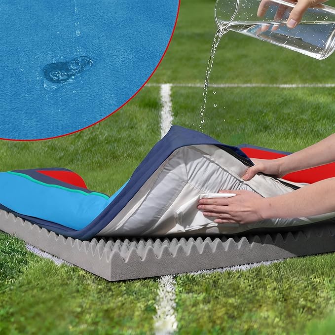 Comfort Expression Orthopedic Dog Bed for Large Dogs 36x27 Inch, Waterproof Egg Crate Foam Large Pet Bed with Removable Bolsters, Dog Couch with Washable Cover & Non-Slip Bottom, Philadelphia