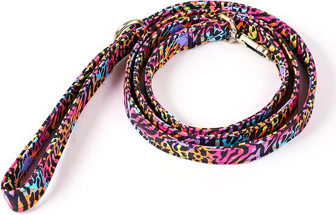 Organic Cotton Dog Leash for Small,Medium and Large Breed,Brass Hardware Pet Leash for Walking,Running and Training 6FT