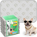 FXW Washable Pee Pads for Dogs, Leak-Proof & Non-Slip, Specifically Designed for Potty Training, 29" × 18" Rectangle, Khaki, 4 Packs