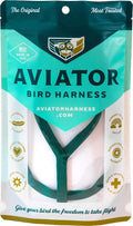 The AVIATOR Pet Bird Harness and Leash: Large Green