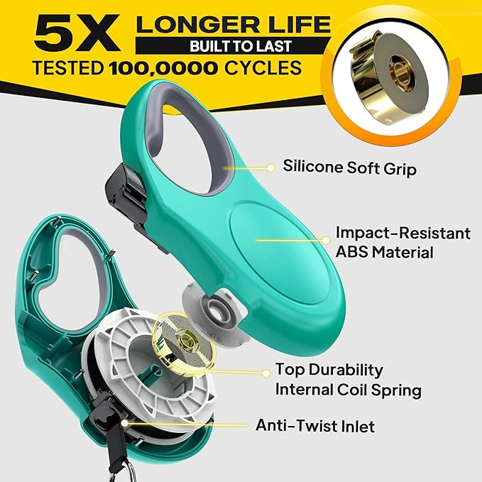 Fida Retractable Dog Leash with Dispenser and Poop Bags, 10 ft Pet Walking Leash for X-Small Dog or Cat up to 18 lbs, Anti-Slip Handle, Tangle Free, Reflective Nylon Tape (XS, Teel)
