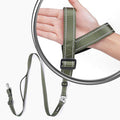 Hands-Free Dog Leash, Heavy Duty No-Pull Training Lead w/Anti-Tangle, Double Padded Traffic Handles Adjustable 5.5-6.2FT & Reflective Thread for Medium Large Dogs for Running/Walking Green