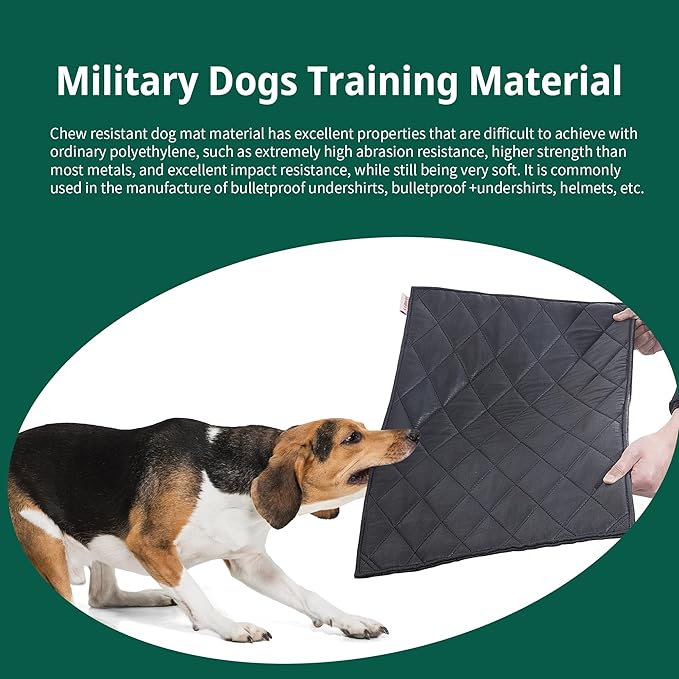 HOMBYS Durable Indestructible Pet Bed Mat for Aggressive Chewers, 41x28 inches, Quick Dry, Machine Washable, Perfect for Crates, Dogs Cages