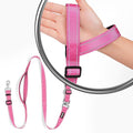 Hands-Free Dog Leash, Heavy Duty No-Pull Training Lead w/Anti-Tangle, Double Padded Traffic Handles Adjustable 4-4.6FT & Reflective Thread for Medium Large Dogs for Running/Walking Pink