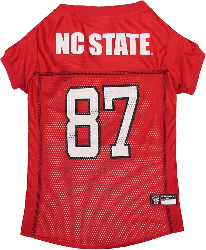 Pets First NCAA College North Carolina State Wolfpack Mesh Jersey for DOGS & CATS, XX-Large. Licensed Dog Jersey with your Favorite Football/Basketball College Team