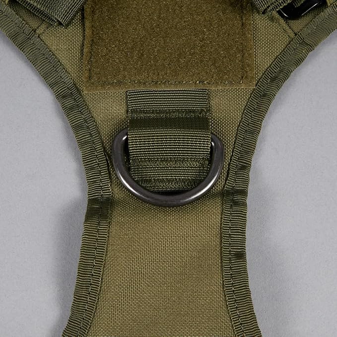 Tactical Dog Vest Harness (OD Green, Medium)