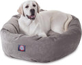 Majestic Pet Villa 40 Inch Shredded Memory Foam Dog Bed for Large Sized Dog 40x29x9 Inch–Orthopedic Pet Bed with Removable Washable Cover-Washable Large Puppy Mat with Head Support-Vintage