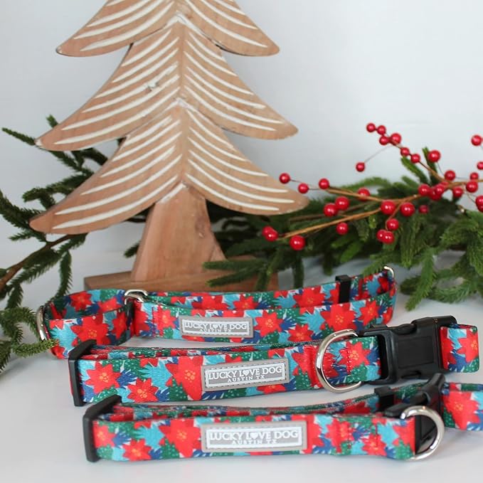 Lucky Love Dog - Adjustable Dog Collar with Easy Click Noel for Large Ones, Durable, & Comfortable for Male & Female Dogs, Pet Collar for Puppies & Adult Dogs - Noel, Large