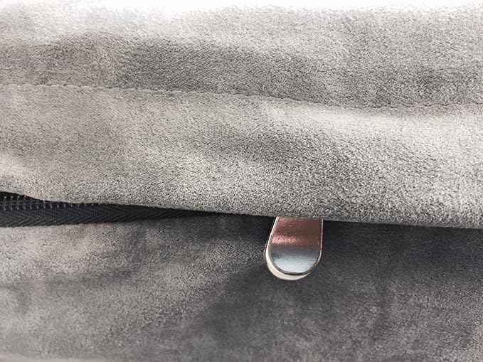 Dogbed4less Orthopedic Gel Cooling Memory Foam Dog Bed with Waterproof Liner and External Durable Suede Cover for Small to Medium Pet 35X20X4 Inches