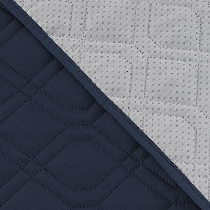 PrinceDeco Waterproof Couch Cover for Dogs Washable Dog Blanket Indoor and Outdoor Replacement Bed Cover with Anti-Slip Back Furniture Bed Couch Sofa for Large Sized Dog(52x82 Inch,Navy)