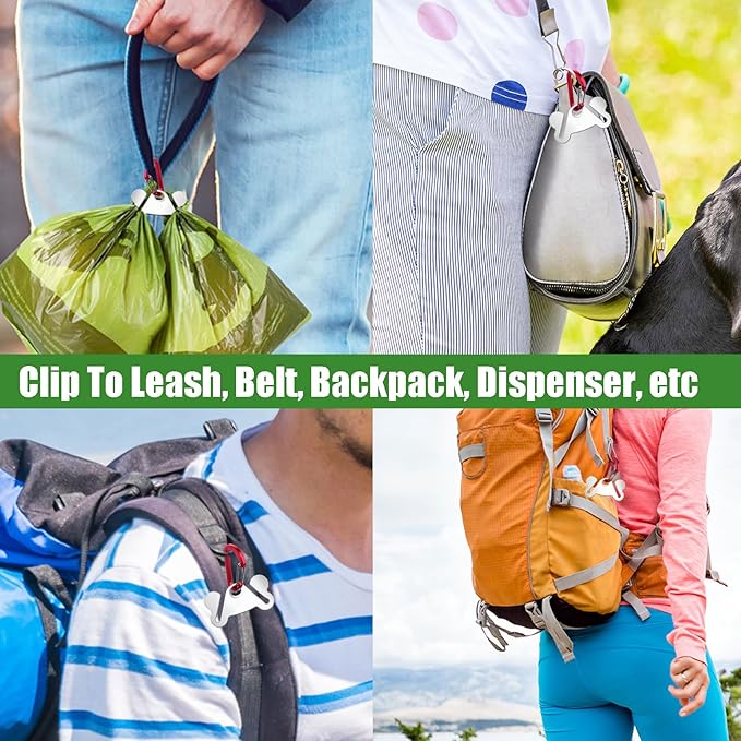 1PC Dog Poop Bag Holder, Waste Bag Holder, Dog Poop Bag Carrier, Hand Free Holder