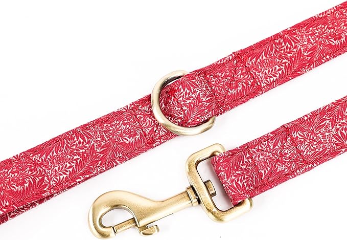 Organic Cotton Dog Leash for Small,Medium and Large Breed,Brass Hardware Pet Leash for Walking,Running and Training 6FT