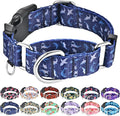Martingale Collar for Dogs with Buckle Heavy Duty Boy Dog Collar for Medium Dogs, Deep Blue Shark