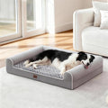 Large Dog Beds Large Sized Dogs, Orthopedic XXL XL Dog Bed for Medium Size Dogs, Big Waterproof Couch Sofa with Removable Washable Cover for Pet, Light Grey, 36"*27"*6.5"