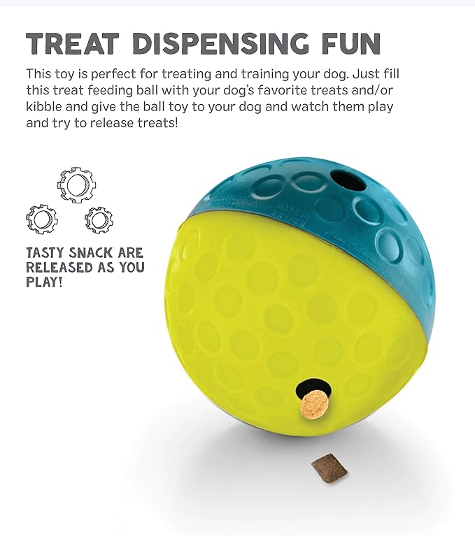 Outward Hound Nina Ottosson Treat Tumble Blue Interactive Treat-Dispensing Puzzle Dog Toy, Small Hide A Squirrel Plush Dog Toy Puzzle, Small