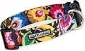 Lucky Love Dog Wide Dog Collar - Adjustable, Durable, Soft Webbing, & Comfortable 1.5 inch Wide Collar for Dogs Male and Female with Strong Buckle - Blackbird, X-Large