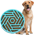 WHIPPY Slow Feeder Dog Bowl, Puzzle Maze Design to Slow Down Eating, 3-Cup Capacity, Anti-Gulping Food Bowl for Medium & Large Dogs,Sky Blue