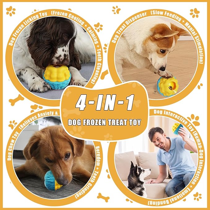 Dog Puzzle Toys, Dog Treat Holder Toy 2 Pack, Pupsicle Dogs Puzzles for Smart Dogs(2 Pack)
