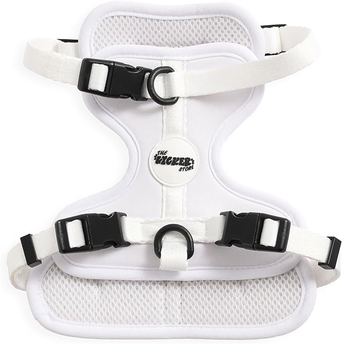 HNS1001F Arlo Small Adjustable Soft Padded No Pull Pet Harness with 3 Buckles and 3 Leash Clips, Seltzer
