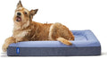 Casper Dog Bed, Plush Memory Foam, Large, Blue, 35.0"L x 45.0"W x 7.0"Th