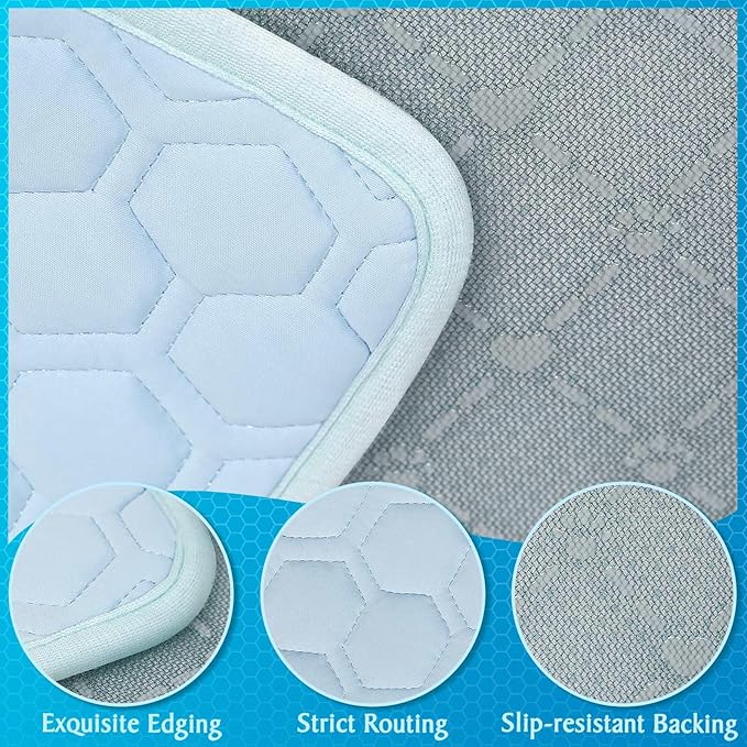 Dog Cooling Mat Thicken Breathable Arc-Chills Cooling Mat for Large Dogs | 5°F Drop Pet Cool Pad Non-Slip Washable Cat Cool Bed for Indoor | Outdoor