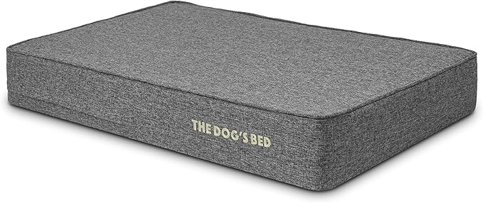 The Dog’s Bed Orthopedic Memory Foam Dog Bed Mattress, Linen Fabric, Grey Linen, Large, 6-Inch