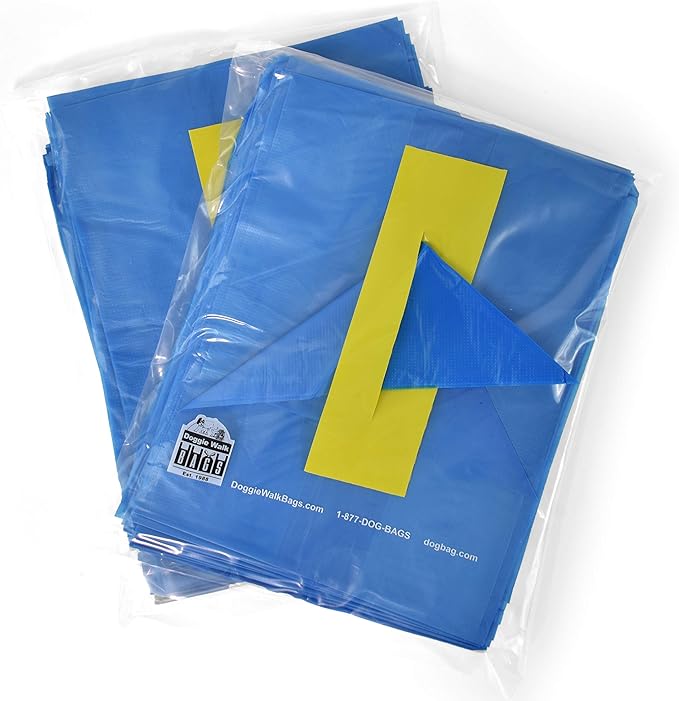 Easy-Tie Handle Dog Poop Bag, Extra Large Strong Doggy Waste Bags, Scented Easy Dispensing and Leak Proof Poo Bags