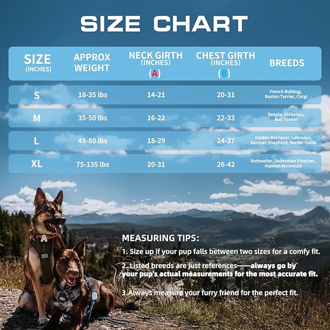 Auroth Tactical Dog Training Harness No Pulling Front Clip Leash Adhesion Reflective K9 Pet Working Vest Easy Control for Small Medium Large Dogs Blue Camo M