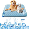 Upgrade Dog Cooling Mat, Pet Dog Self Cool Pad, Ice Silk Washable Cooled Mat for Dogs Cats Kennels Crates Beds