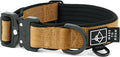 MADE TO ROAM Comfort Collar - Adjustable Nylon Dog Collar with Soft Comfortable Padding, Light Aviation Aluminum Metal Buckle for Small, Medium and Large Dogs (Michigan Autumn, Size 1)