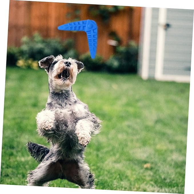 VICASKY 2Pcs Sturdy Dog Training Darts Chew Toys Interactive Flying Toys for Puppies and Small Breeds Molar Chew Design Great for Fetch and Teething Random Color