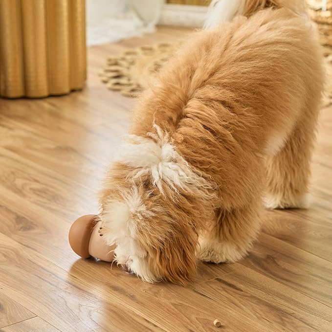 SPOT Treat Tumbler Mushroom – Freezable & Fillable Treat Dispensing Dog Toy for Small & Medium Dogs, Silicone, Easy to Clean, Interactive, Holds Small Kibble & Soft Snacks, 4.5 in