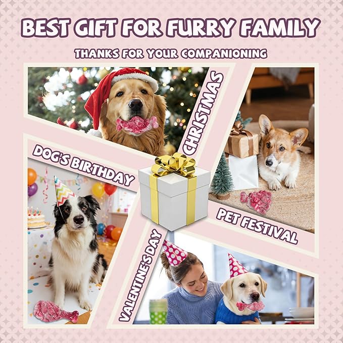 Tough Dog Toys for Aggressive Chewers 3 Pack, Indestructible Dog Toy to Keep Them Busy, Durable Dog Chew Toys for Aggressive Chewers Medium and Large Breeds, Beef Flavored
