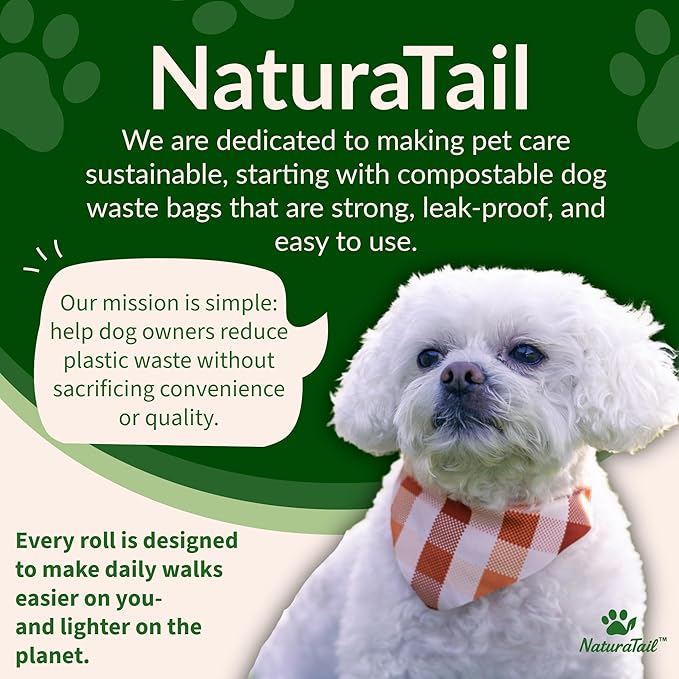 Extra-thick Compostable Dog Waste Bags - Leakproof, Durable & Eco-friendly (200 Bags)