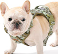 Dog Vest Harness for Medium Sized Dogs, No Pull Harness with 2 Metal Leash Clips, Easy On/Off with Neck Buckle, Adjustable Reflective Oxford Dog Vest with Easy Control Handle, French Bulldog