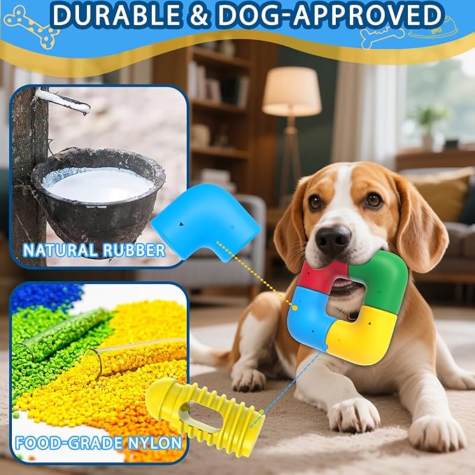 Dog Puzzle Toys for Smart Dogs, Puzzle Interactive Dog Toys, Pupp Brain StimulatingToy for Bored Dogs, Christmas Dog Toys (4 Pieces)