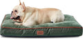 Bedsure Washable Dog Bed Medium Size Dog - 3 Inch Thicken Up to 45lbs Pet Mat Pillows with Removable Washable Cover, Green