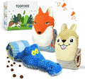 Interactive Squeaky & Crinkle Dog Puzzle Toys - IQ Training and Foraging Games for Mental Stimulation - Plush Dog Toys for Small, Medium and Large Dogs to Keep Them Busy (3 Pack)