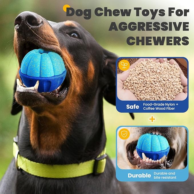 Frozen Dog Treat Toys to Keep Them Busy,Interactive Puzzle Treat Dispensing Dog Toys Ball,Frozen - Licking - Slow Feeder - Cognitive Dogs Enrichment Toy,Durable Small Medium Large Dogs Chew Toy
