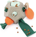 Dog Snuffle Ball - Upgrade Ball Interactive Puzzle Dog Toys, Foraging Truffle Pads Puppy Snack Dispenser Slow Feeder Suitable for Any Size Pet with Squeaky Carrot Toys (Apricot)