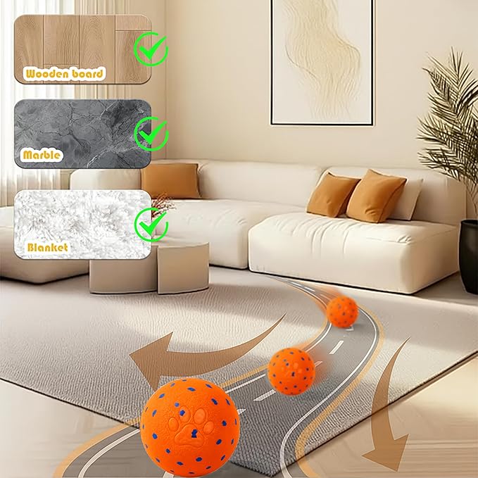 2025 Upgraded Smart Interactive Dog Toy, Durable E-TPU Material, Built-in Anti-mistouch Switch, for Large, Medium, and Small Dogs – Dog Toys to Keep Them Busy Indoors & Outdoors