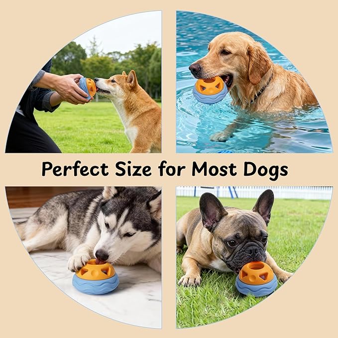Nocciola Enrichment Dog Toys Set for Aggressive Chewers, Frozen Treat Molds & Interactive Feeder, Freezable Rubber Dog Licking Toy for Long-Lasting to Keep Them Busy, Engagement & Anxiety Relief